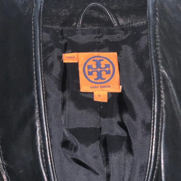 Tory Burch Black Leather Jacket - Picture 4 of 6